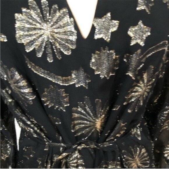 Boden Metallic Swing “Firework Jacquard” Party Dress — NWT / With Belt • Size 10 - Picture 6 of 9